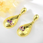 Classic Gold Plated Dangle Earrings