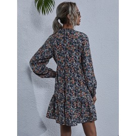 Floral Print Smock Dress